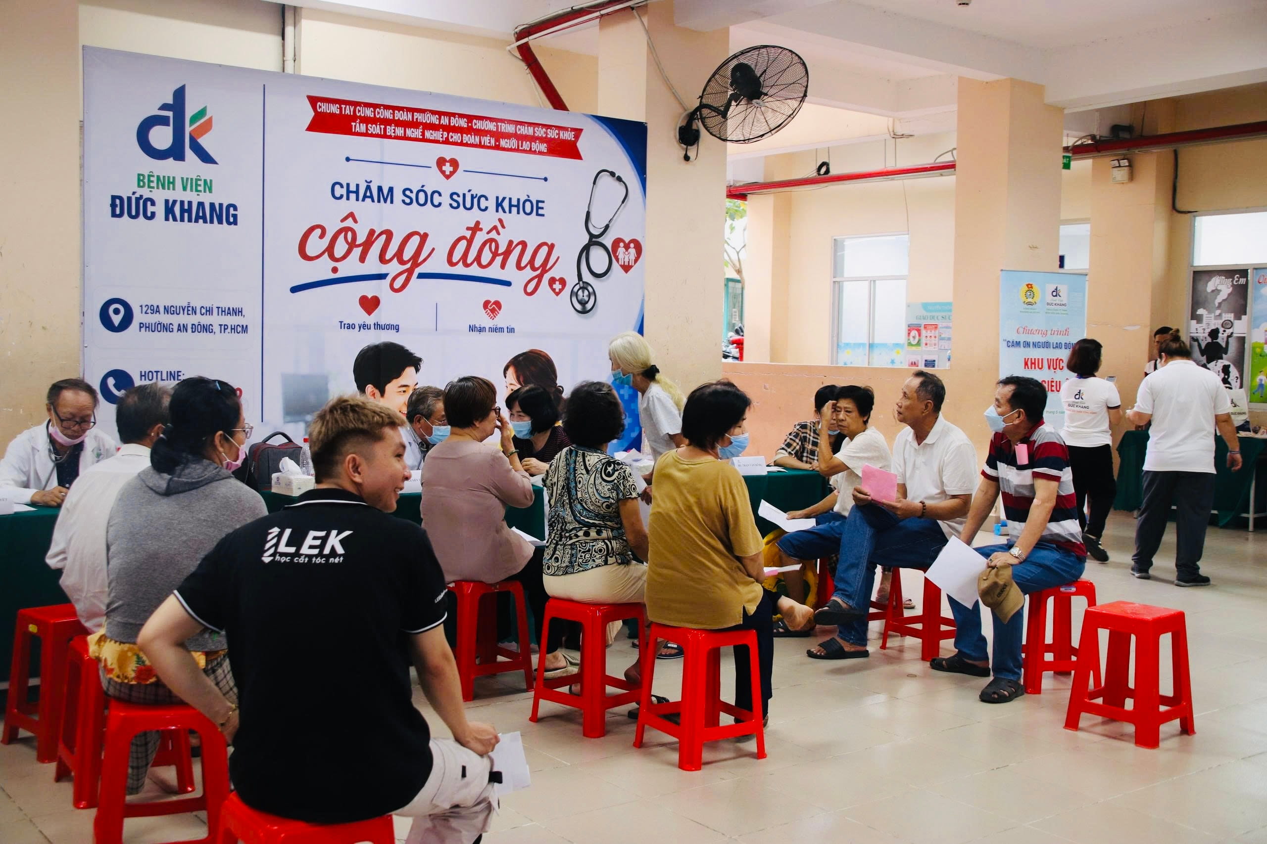Bệnh viện Đức Khang chăm sóc sức khỏe đoàn viên, người lao động Phường An Đông